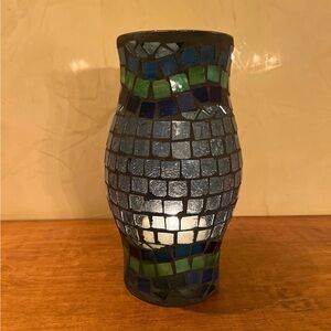 Mosaic Candle Vase Excellent Condition